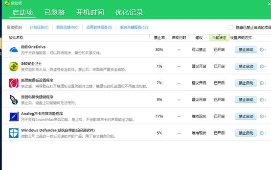 禁用開機啟動項
