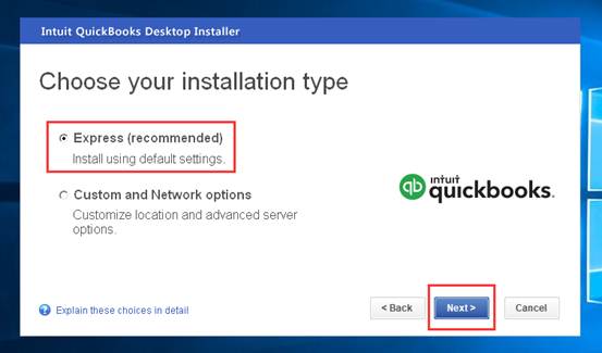 安裝QuickBooks