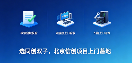 選同創(chuàng)雙子，北京信創(chuàng)項(xiàng)目上門(mén)落地
