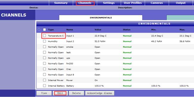 Sensaphone IMS-1000觸發(fā)報(bào)警設(shè)置