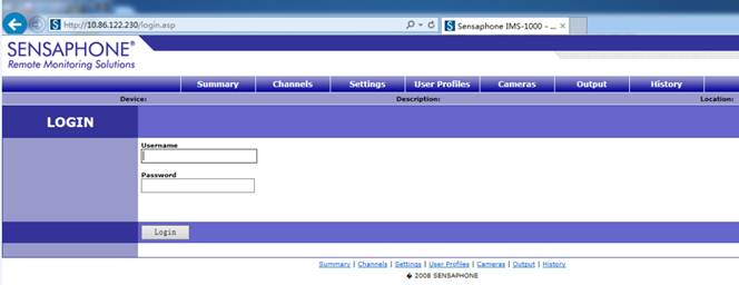 Sensaphone IMS-1000觸發(fā)報(bào)警設(shè)置