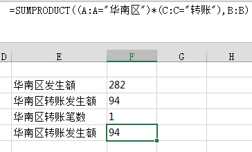 Excel多條件匯總