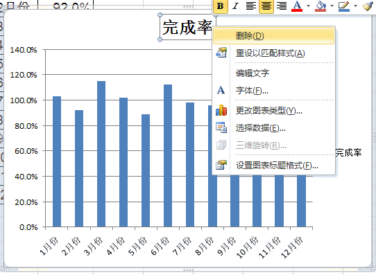 Excel柱形圖