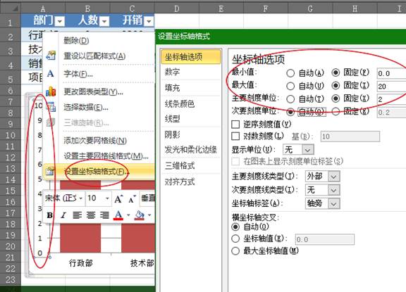 Excel雙重柱形圖