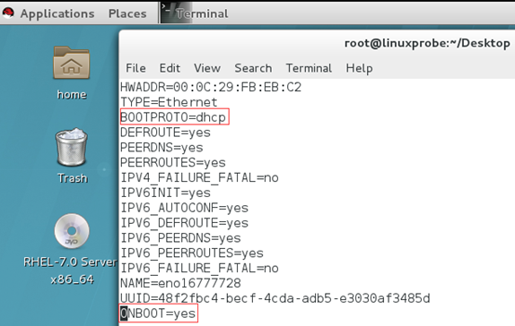 RHEL7.0配置網(wǎng)絡(luò)IP