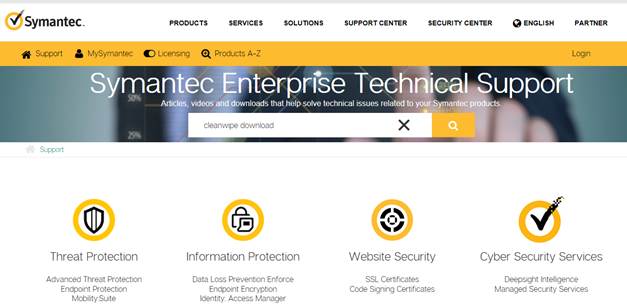 卸載Symantec